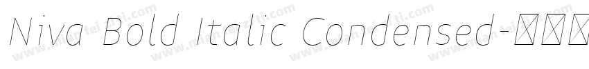 Niva Bold Italic Condensed字体转换